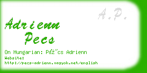 adrienn pecs business card